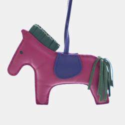 Pre Owned Hermes Rodeo MM Milo Lambskin Leather Bag