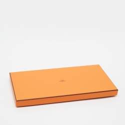 Pre Owned Hermès Orange Acte III Scene I La Clairiere Cashmere & Silk Shawl