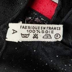 Pre Owned وشاح هيرمس حرير فو دارتيفيس أسود