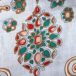 Pre Owned وشاح هيرمس كشمير حرير متعدد الألوان