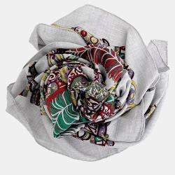 Pre Owned Hermes Cashmere Silk Multicolor muffler and shawl