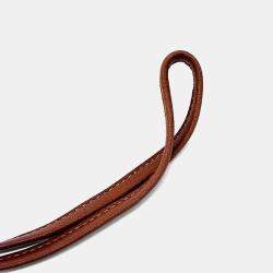 Pre Owned Hermes Leather Sky Blue Rodeo Bag Large