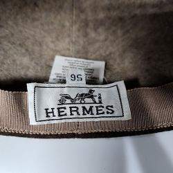 Pre Owned Hermes Brown Yak Felt Hat