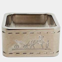 Pre Owned Hermes Silver Scarf Ring