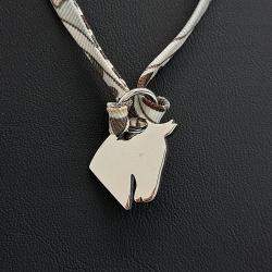 Pre Owned Hermes Tourbillon Silk Necklace