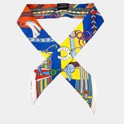 Pre Owned Hermes Multicolor Silk Brides et Gris-Gris Twilly
