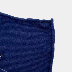 Pre Owned وشاح هيرمس كوينتيسنس حرير أزرق داكن