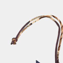 Pre Owned Hermes Navy Blue Leather Petit H Petit Hache Bag charm