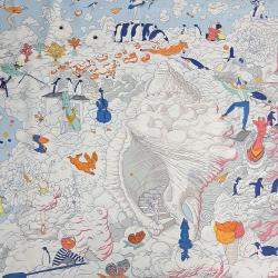 Pre Owned Hermes Silk Multicolor scarf