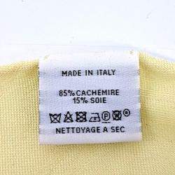 Pre Owned Hermes Cashmere Silk Yellow Rosangi Scarf