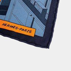 Pre Owned Hermes Petite Multicolor Silk Scarf