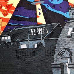 Pre Owned Hermes Petite Multicolor Silk Scarf