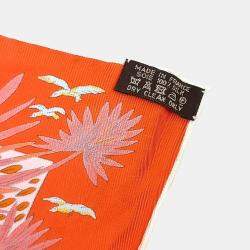 Pre Owned Hermes Multicolor Printed Silk Scarf