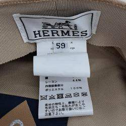 مملوكة مسبقًا Hermes Beige Wool Hat Size 59