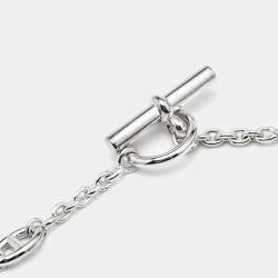 Pre Owned Hermes Farandole Sterling Silver Long Necklace