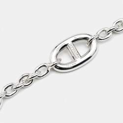 Pre Owned Hermes Farandole Sterling Silver Long Necklace