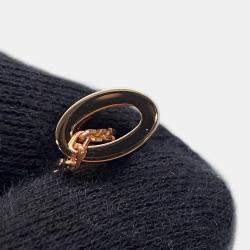 ممل وكة مسبقًا Hermes Pop Ash Necklace Size Mini Vertpeppermint Gold Plated Lacquer