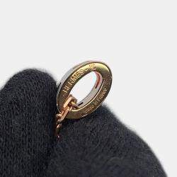 مملوكة مسبقًا Hermes Pop Ash Necklace Size Mini Vertpeppermint Gold Plated Lacquer