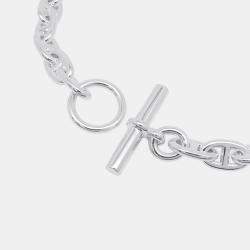 Pre Owned Hermes Chaine D'Ancre Necklace 36 Pieces Size MM Sv925