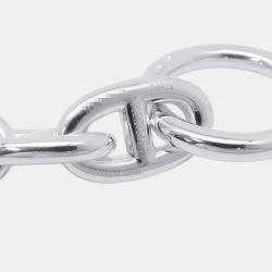 Pre Owned Hermes Chaine D'Ancre Necklace 36 Pieces Size MM Sv925