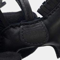 Pre Owned Hermes Rodeo Black Lambskin Size PM