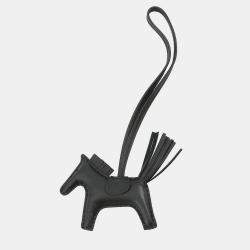 مملوكة مسبقًا Hermes Rodeo Black Lambskin Size PM