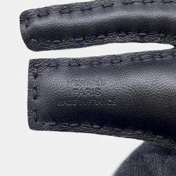 Pre Owned Hermes Rulu Bag Charm Black/Blue Saphir Lambskin