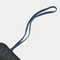 Pre Owned Hermes Rulu Bag Charm Black/Blue Saphir Lambskin