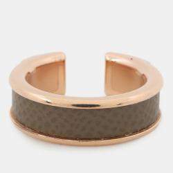 Pre Owned Hermes Athena Ring Size 51 Etoupe Veau Madame