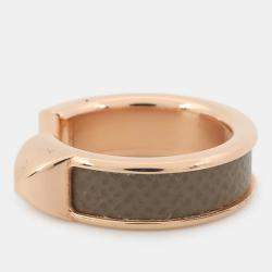 Pre Owned Hermes Athena Ring Size 51 Etoupe Veau Madame