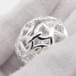 Pre Owned Hermes Chaine D'Ancre Anchene Ring Size TGM Sv925