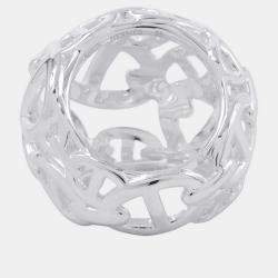 Pre Owned Hermes Chaine D'Ancre Anchene Ring Size TGM Sv925