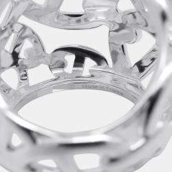 Pre Owned Hermes Chaine D'Ancre Anchene Ring Size TGM Sv925