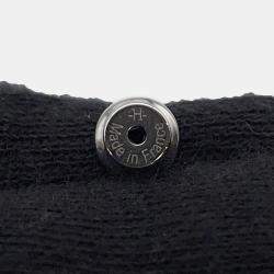 Pre Owned Hermes Olymp Earrings Size Pm Silver Metal Epsom