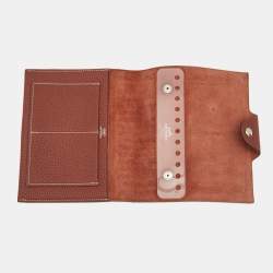 Pre Owned Hermès Ulysse Neo PM Notebook Cover Sienne Togo Leather 