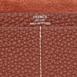 Pre Owned Hermès Ulysse Neo PM Notebook Cover Sienne Togo Leather 