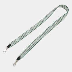 مملوكة مسبقًا Hermes Bandouliere Sangle Cortage Long Vert Vertigo/White Toile H Swift Leather Size 1"