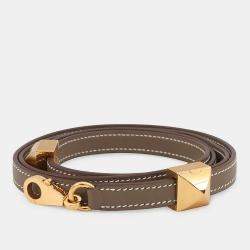 مملوكة مسبقًا Hermes Crew Medor Shoulder Strap Etoupe Swift Leather