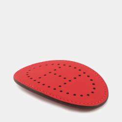 Pre Owned Hermes Evelyne Barrette Size Pm Rouge Ladue Swift Leather