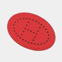 Pre Owned Hermes Evelyne Barrette Size Pm Rouge Ladue Swift Leather