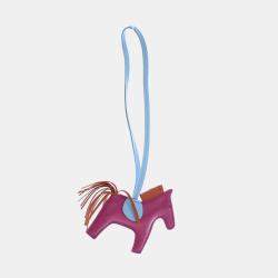 Pre Owned دلاية هيرمس روديو ميلو جلد خروف أرجواني صغير بي إم