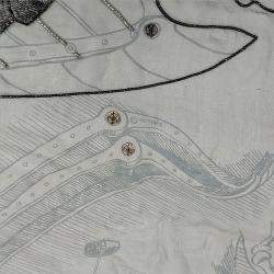 مملوكة مسبقًا Hermes beaded shawl and scarf