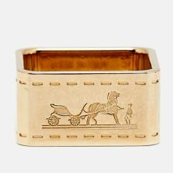 مملوكة مسبقًا خاتم وشاح هيرميس بولدوك بلون ذهبي