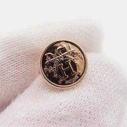 مملوكة مسبقًا Hermes Ex Libris Earrings Size Tpm 18K Pink Gold