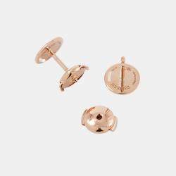 مملوكة مسبقًا Hermes Ex Libris Earrings Size Tpm 18K Pink Gold