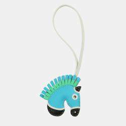 مملوكة مسبقًا Hermes Gee Camail Blue Azteque/Black/Vert Comic/Vert Fizz Lambskin