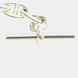 Pre Owned Hermes Chaine D'Ancre MM Silver 925 Charm Bracelet Silver