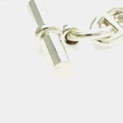 Pre Owned Hermes Chaine D'Ancre MM Silver 925 Charm Bracelet Silver