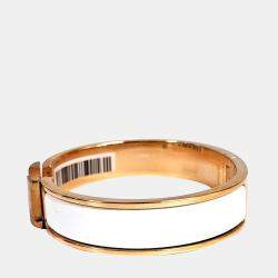Pre Owned Hermes Metal Click H Bracelet PM
