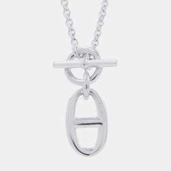 مملوكة مسبقًا Hermes Chaine D'Ancre Amulette Necklace Sv925